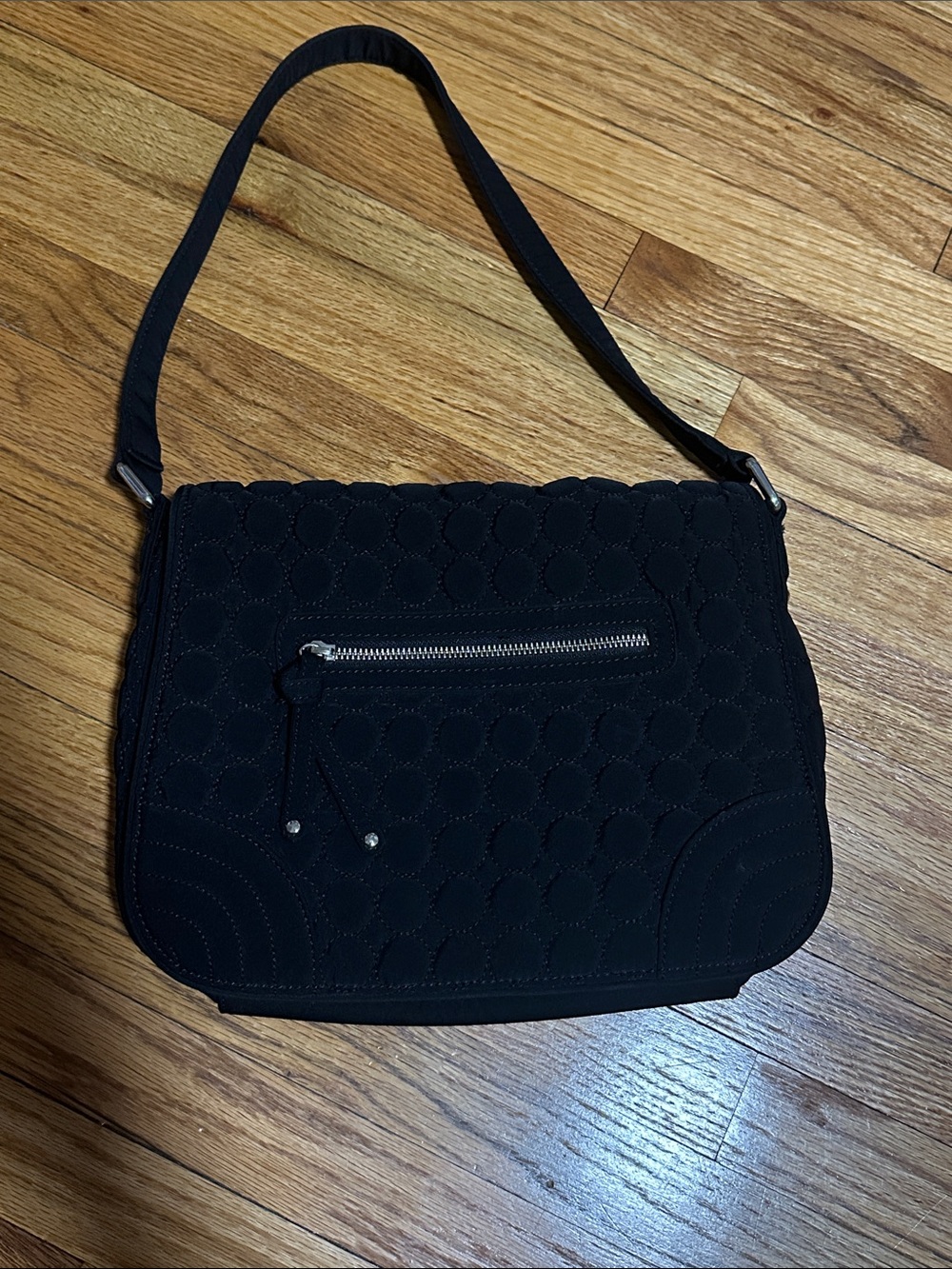 Vera Bradley Black Quilted Shoulder Bag
